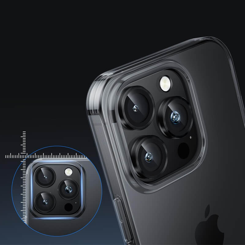 iPhone 16 Pro 9H Multicolor Tempered Glass Individual Camera Lens Cover Protector