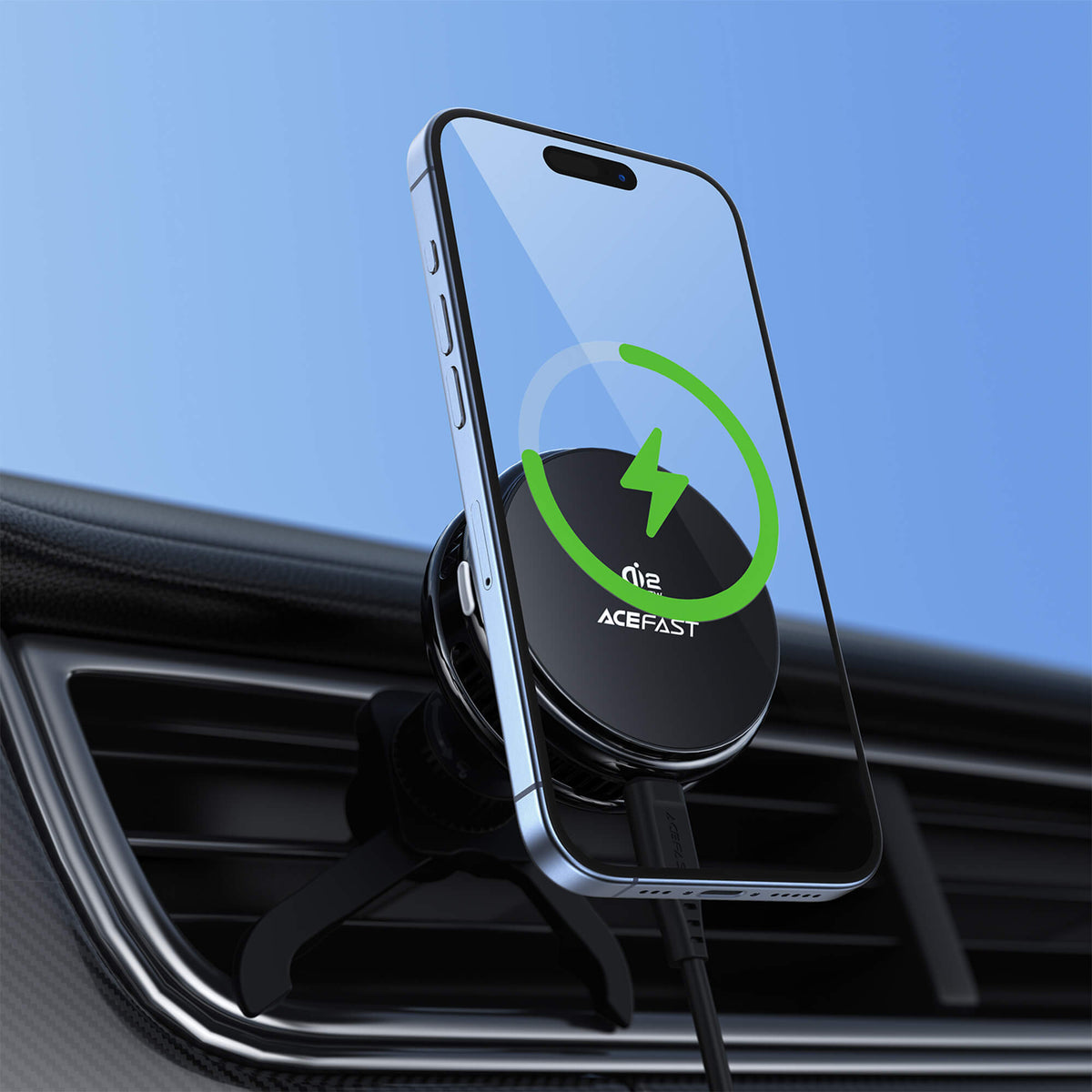 Acefast Qi2 Certified 25W Fast Wireless Magnetic Car Phone Holder D66