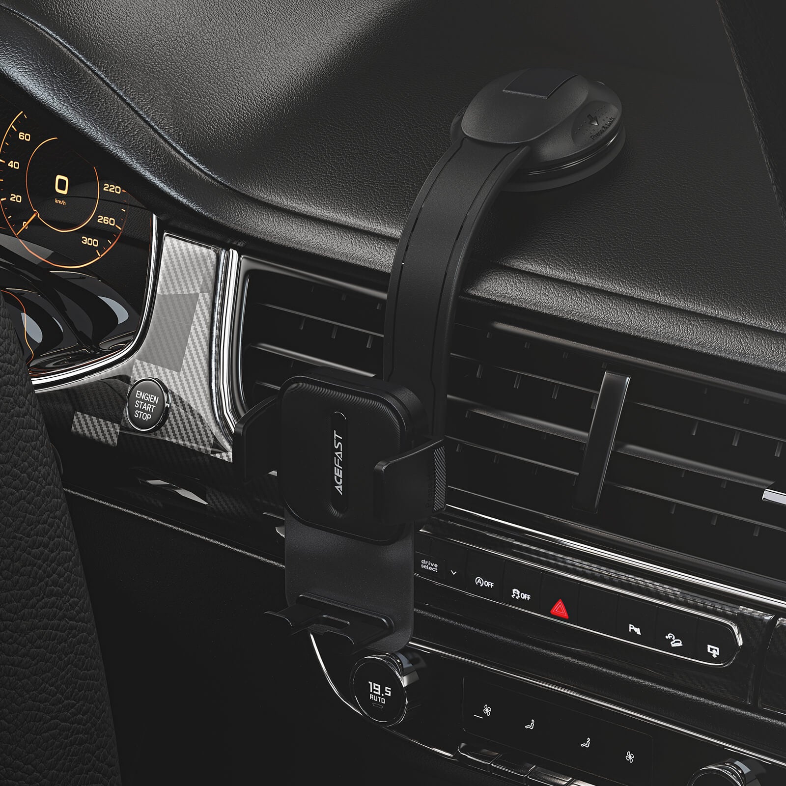 Acefast Three-Axis Linkage Car Mount Phone Holder D26
