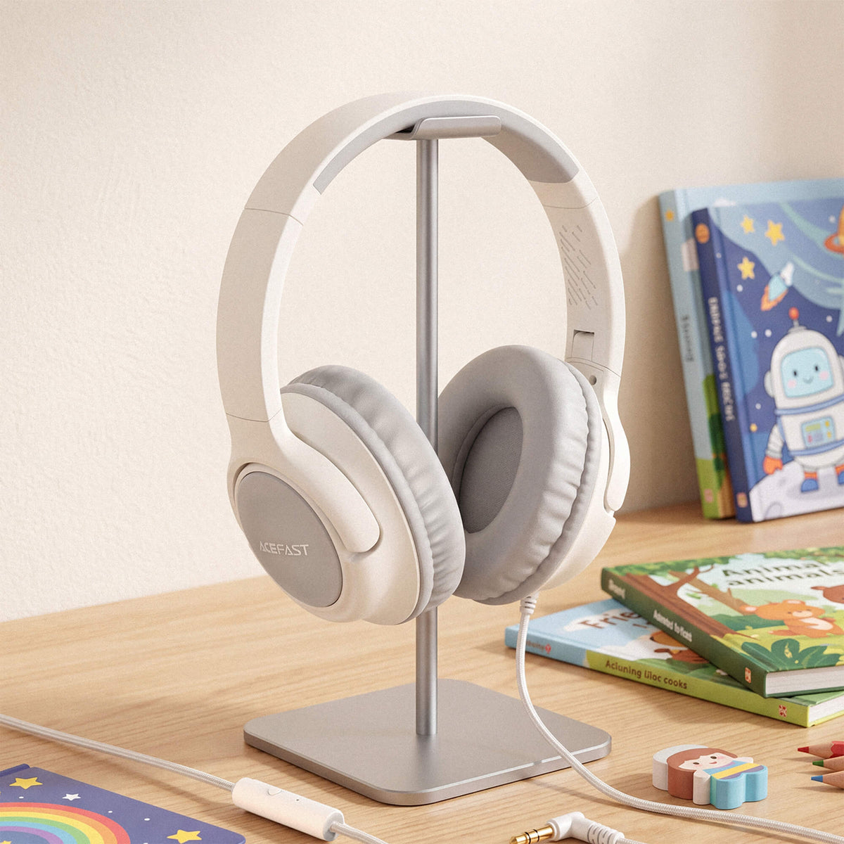 Acefast 85dB Volume Limited IPX4 Waterproof Wired Children's Headphones with Microphone H18