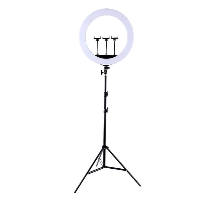 Inkeltech 21inch Ring Light with Tripod and Phone Holder, 3000K-6000K outlets Dimmable