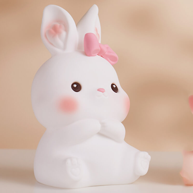 Mobie Rechargeable Cute Rabbit Color Changing Silicone Baby Night Light
