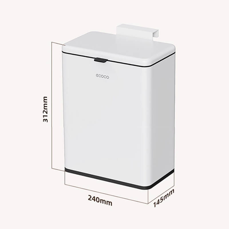 Mobie Double Sided Opening 6L Door Mounted Kitchen Trash Can E25148