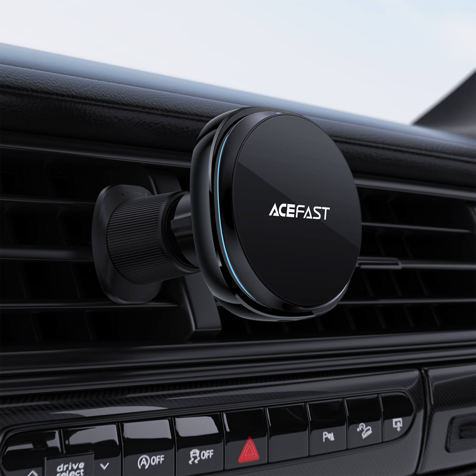 Acefast Fast Wireless Charger Magnetic Car Mount Holder 15W D31