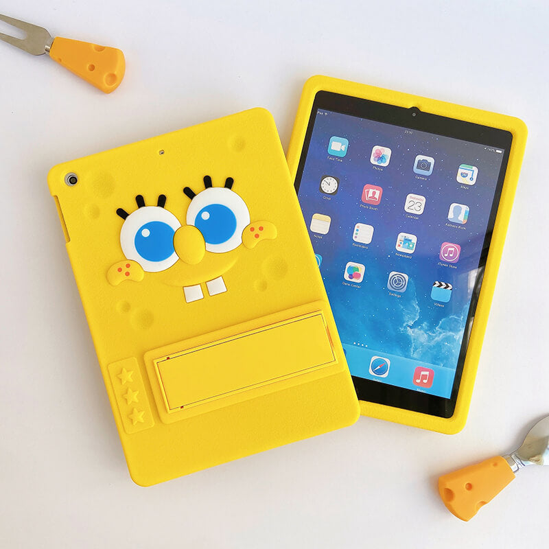 iPad 5 9.7 Q Uncle Spongebob Silicone iPad Case