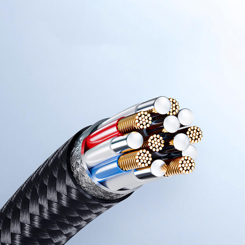 Rock 2-in-1 Charging Data Cable USB to Lightning + Type-C 2.4A 1.2m