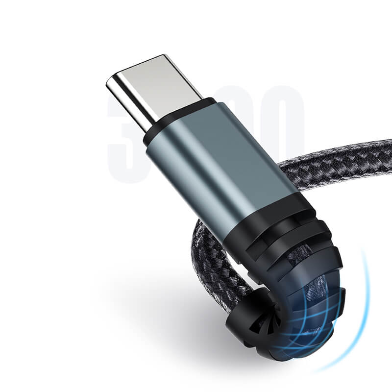 Rock Type-C to Type-C Braided Fast Charging Cable 150cm PD 60W