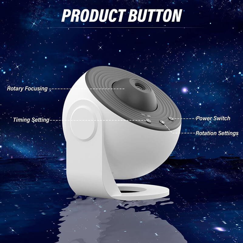 Mobie Globe Galaxy No Noise Timing Star Sky Projector Lamp DQY02