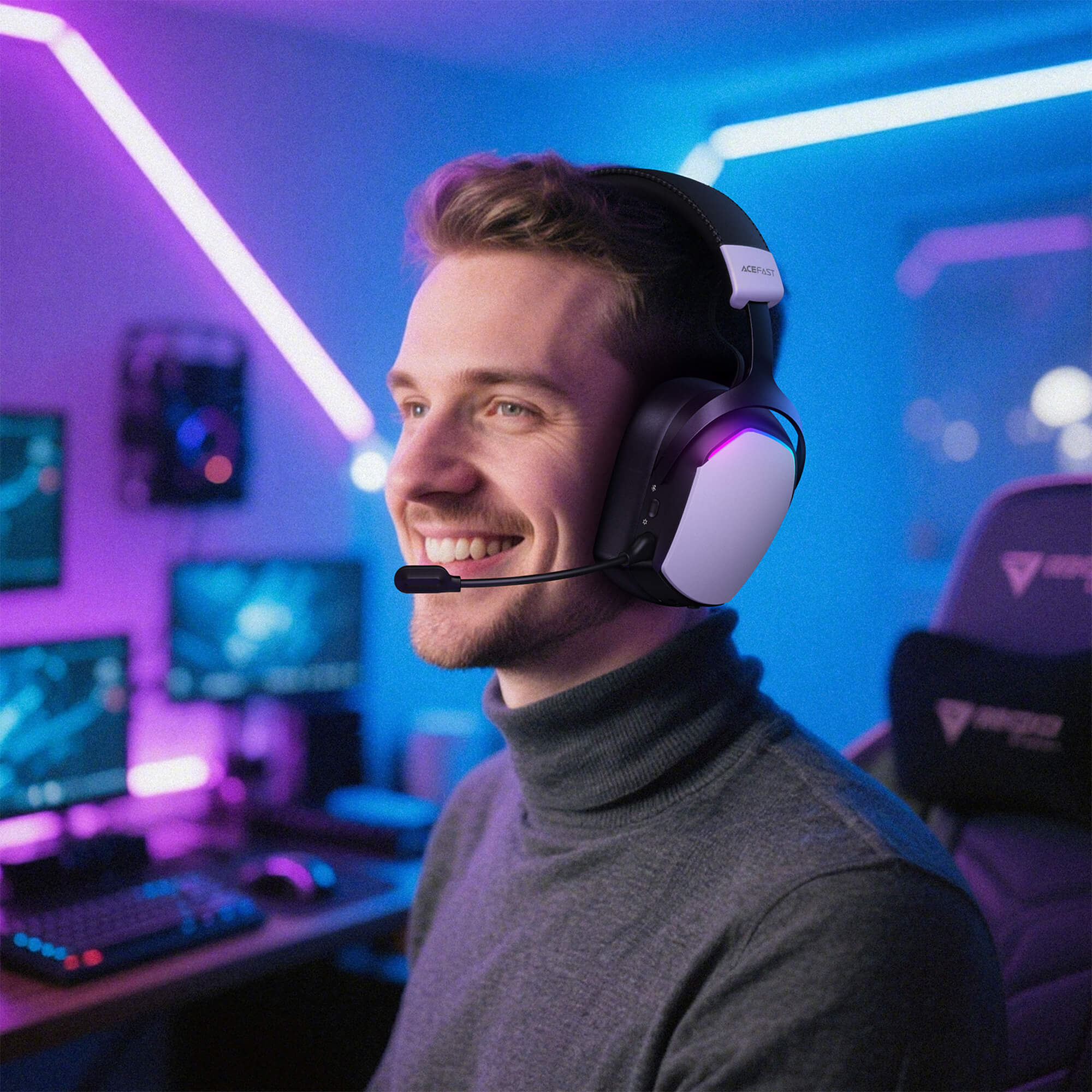 Acefast Triple Mode Wireless Gaming Ultra Low Latency Headset H11