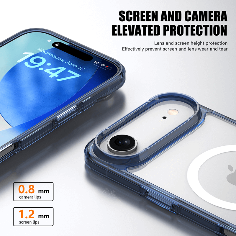 iPhone 17 Air Aurora Magsafe Series Crystal Transparent Phone Case