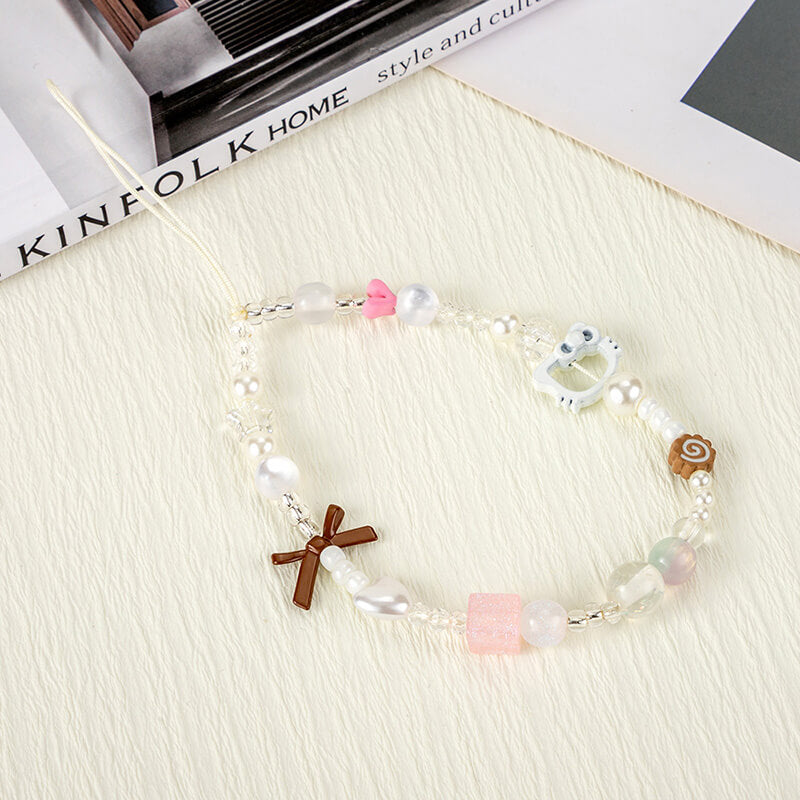 Mobie Cute Cat Phone Chain Anti-Drop Wrist Lanyard 17.5cm