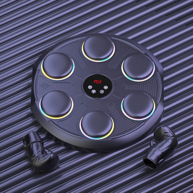 Mobie Bluetooth Music Box RGB Lights Wall Mounted Strike Machine with Gloves HJ-668