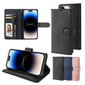 Samsung Galaxy S24 Ultra 2024 Hanman Mila Series Leather Dual Wallet Filp Case