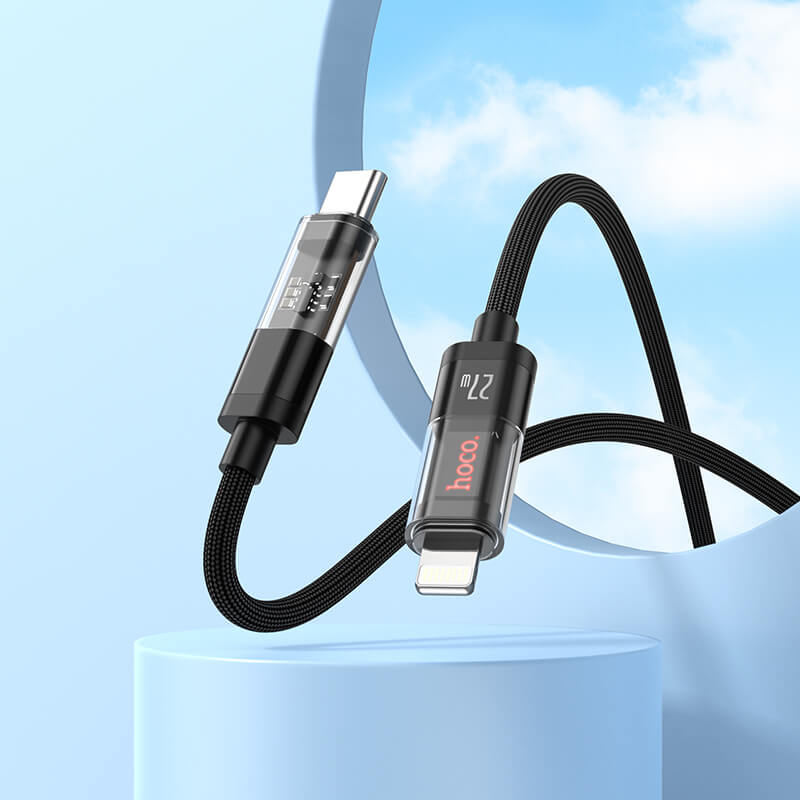 hoco. Transparent Discovery Edition 20W PD Charging Data Cable for iP U116