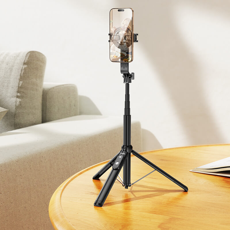 hoco Aluminum Alloy MagSafe Clamp Bluetooth Remote Tripod Selfie Stick K25