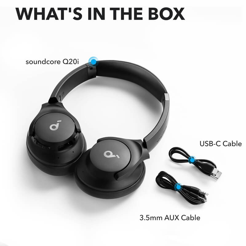 Soundcore Hybrid ANC Bluetooth Wireless Headphones 40H Q20i