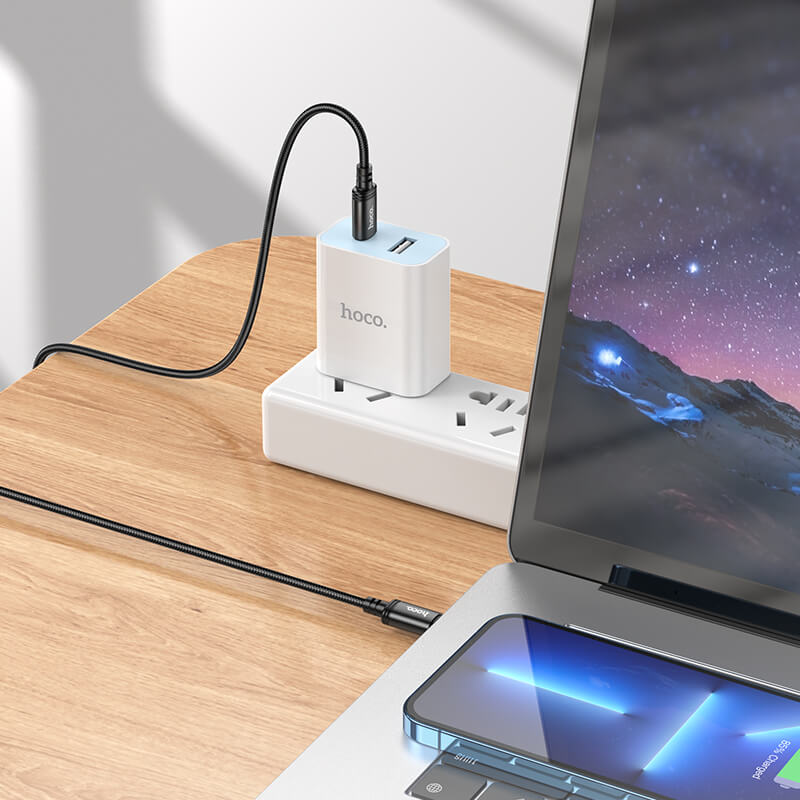 hoco. Extra Long 60W Charging Data Cable Type-C to Type-C 3m X91