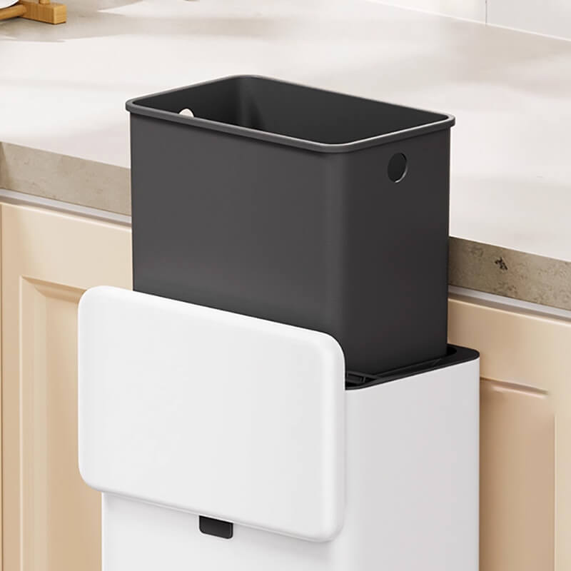 Mobie Double Sided Opening 6L Door Mounted Kitchen Trash Can E25148