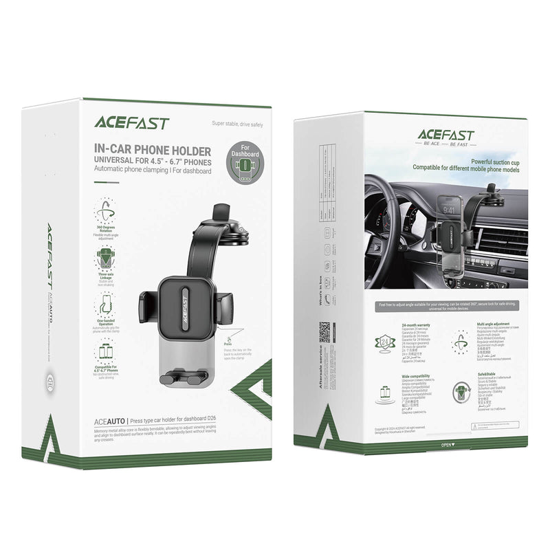 Pre Order Acefast Three-Axis Linkage Car Mount Phone Holder D26