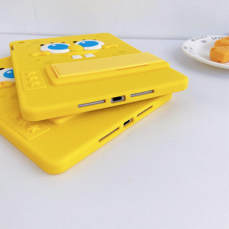 iPad 5th 9.7 2017  Q Uncle Spongebob Silicone iPad Case