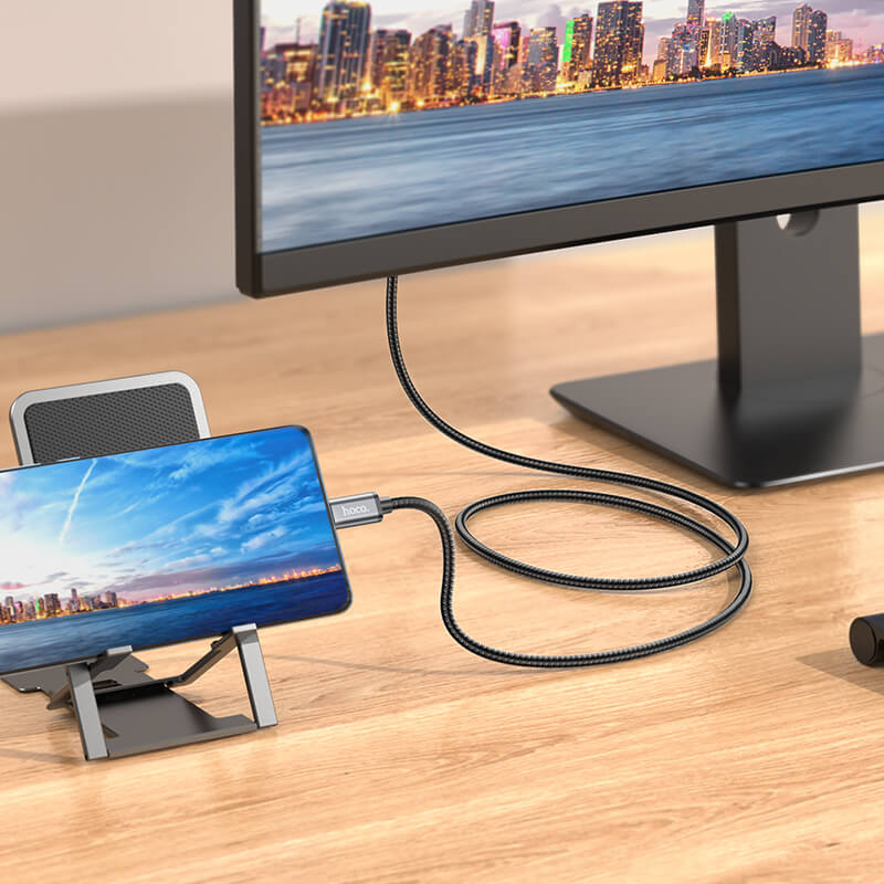 hoco. USB-C to HDMI 4K Video Cable for Laptops & Tablets 2M/6.6ft