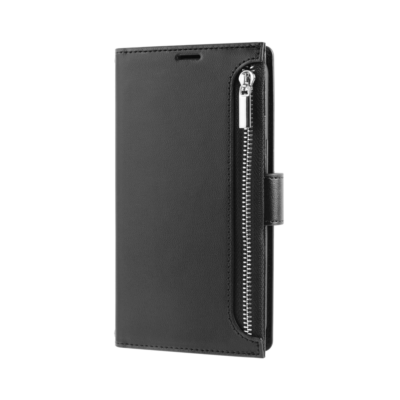 iPhone 15 Plus Hanman Mich Series Leather Crossbody Wallet Flip Case