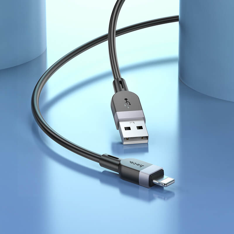 Hoco Soft Silicon Lightning to Type-C Charging Data Cable 2m X109