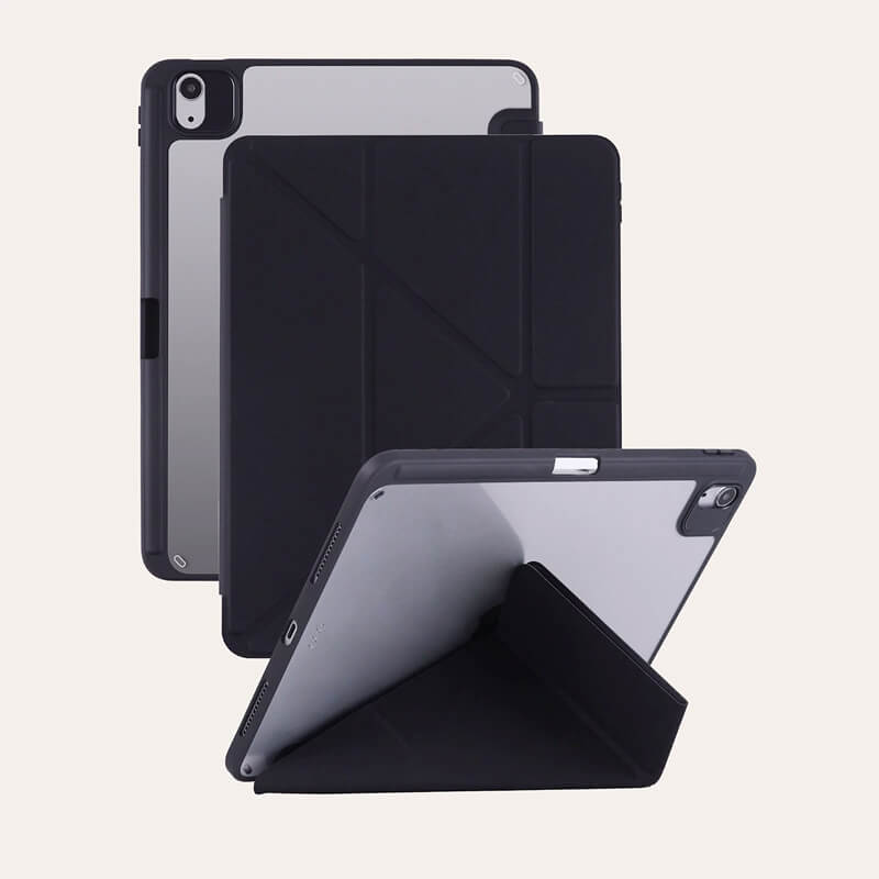 iPad Air 4th 10.9 2020 Silicone Flip Case with Built-in Pen Slot