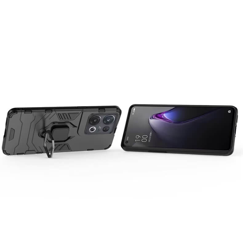 Samsung Galaxy A01 2020 Armor Double Layer Ring Magnetic Kickstand Case