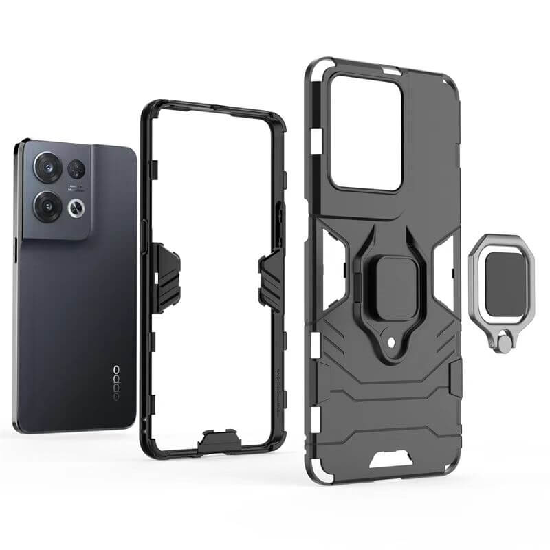 Samsung Galaxy A01 2020 Armor Double Layer Ring Magnetic Kickstand Case