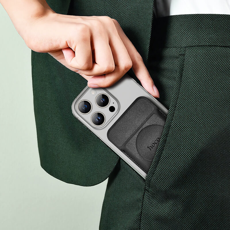 hoco 3-in-1 Magsafe & Card Bag & Magnetic Ring Stand GT6