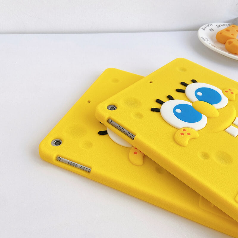 iPad Air 1th 9.7 2013  Q Uncle Spongebob Silicone iPad Case