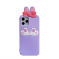 iPhone 14Pro Max Q Uncle Cute Bunny Silicone Phone Case