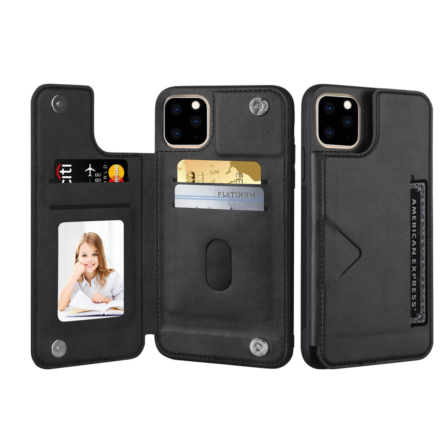 iPhone 6 Mika Series PU Leather Wallet Stand Case with Magnetic Close