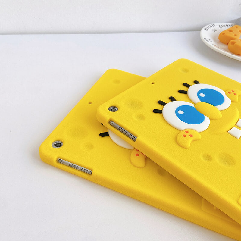 iPad 5th 9.7 2017  Q Uncle Spongebob Silicone iPad Case