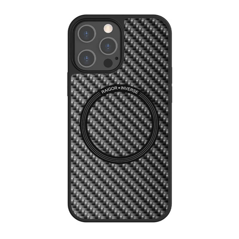 iPhone 16 Scott Series Carbon Fiber Texture Shockproof MagSafe Phone Case