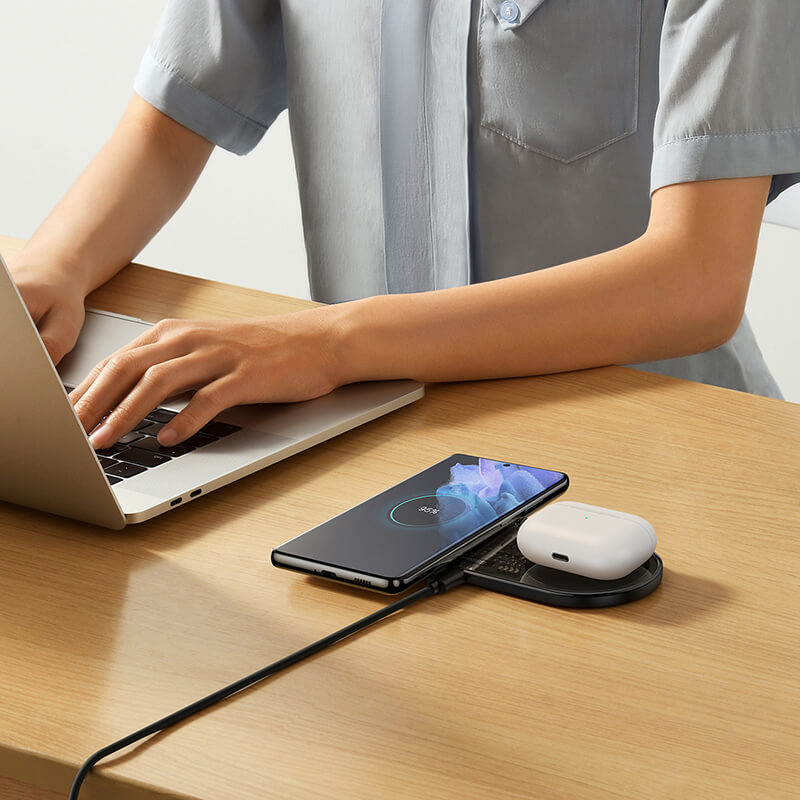 Baseus 2-in-1 Qi 20W Wireless Charger for Smartphone iWatch