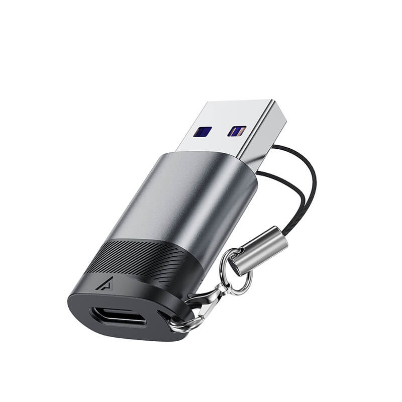Acefast Type-C to USB-A Adapter 10Gbps Data Sync and 27W Charging Support J8
