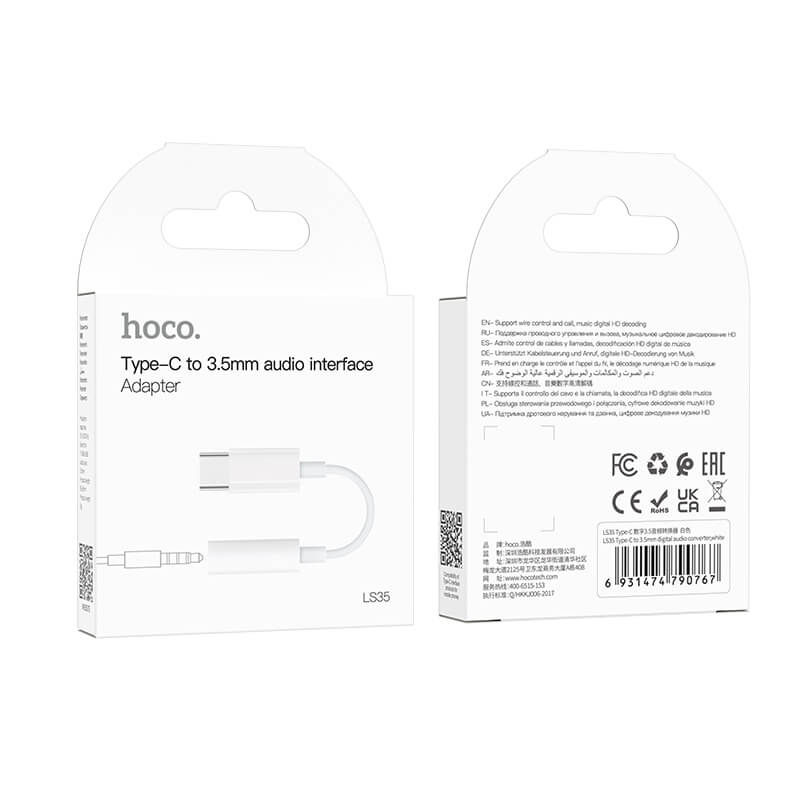hoco. Type-C to 3.5mm Digital Audio Converter LS35