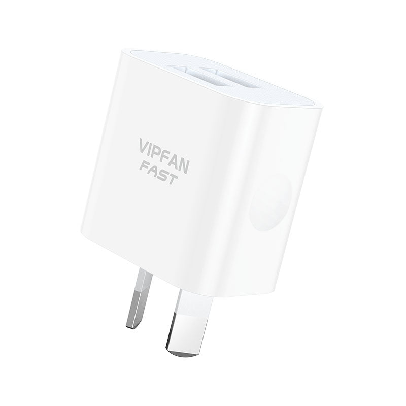 VFAN Dual USB Fast Wall Charger AU1