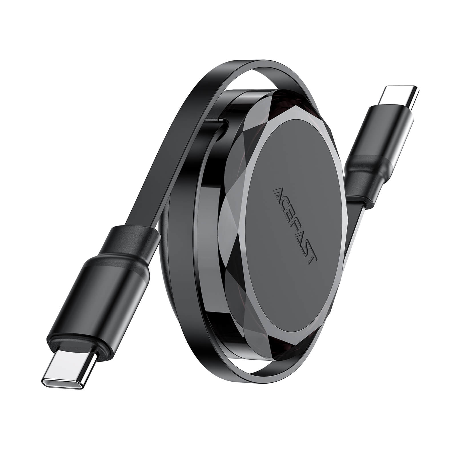 Acefast Type-C to Type-C Retractable Fast Charging Cable 60W 0.8m