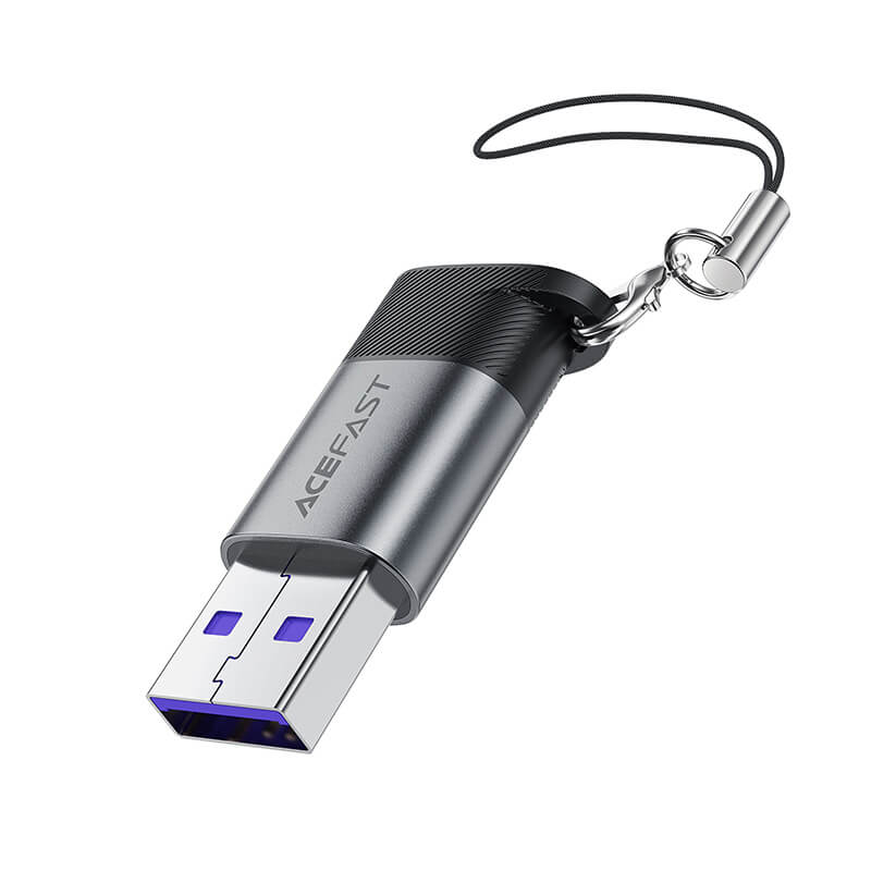 Acefast Type-C to USB-A Adapter 10Gbps Data & 27W Fast Charging | J8 Model