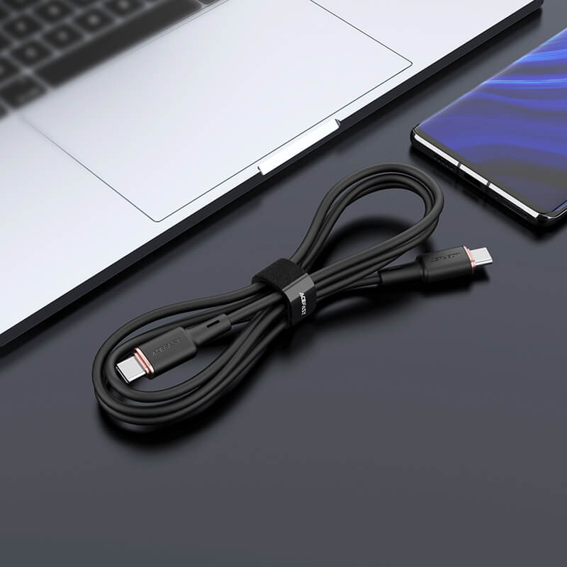 Acefast Type-C to Type-C Zinc Alloy Silicone Charging Data Cable 1.2M C2-03