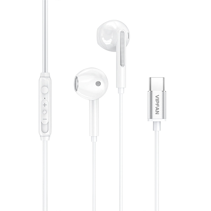 VFAN In-ear Stereo USB C Earphones with Mic M11