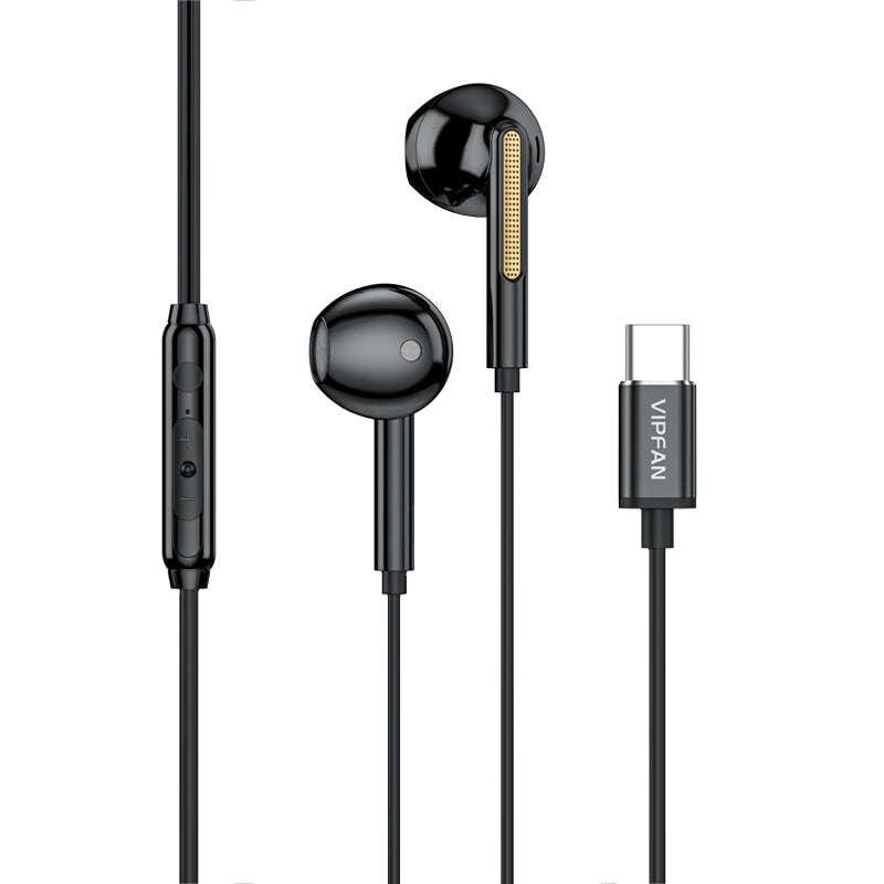 VFAN In-ear Stereo USB C Earphones with Mic M11