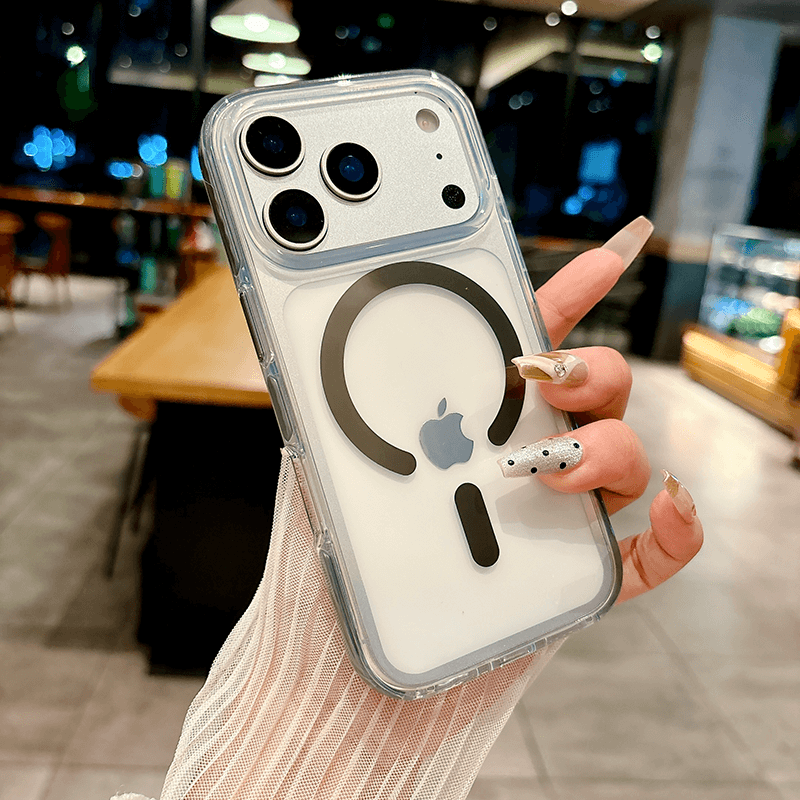 iPhone 17 Pro Max IMD Transparent Airbag Shockproof MagSafe Phone Case