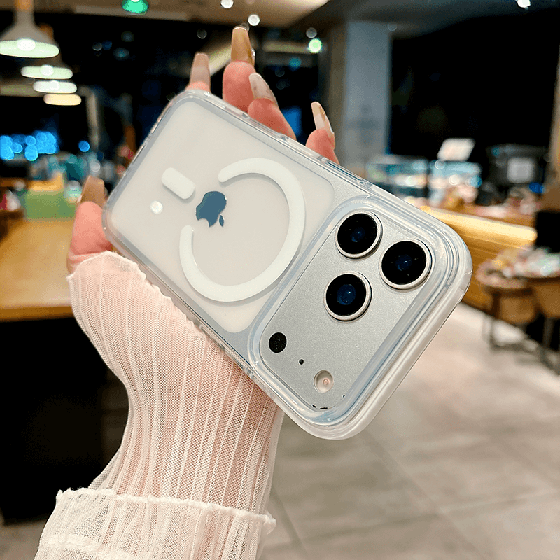 iPhone 17 Pro Max IMD Transparent Airbag Shockproof MagSafe Phone Case