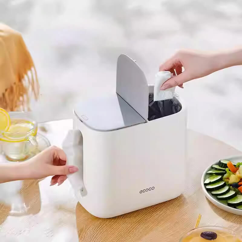 Mobie All in One Tissue Dispenser and Desktop Trash Bin E24031