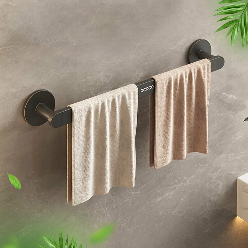 Mobie No Drill Adhesive Mount Space Aluminum Towel Rack 60cm E24092