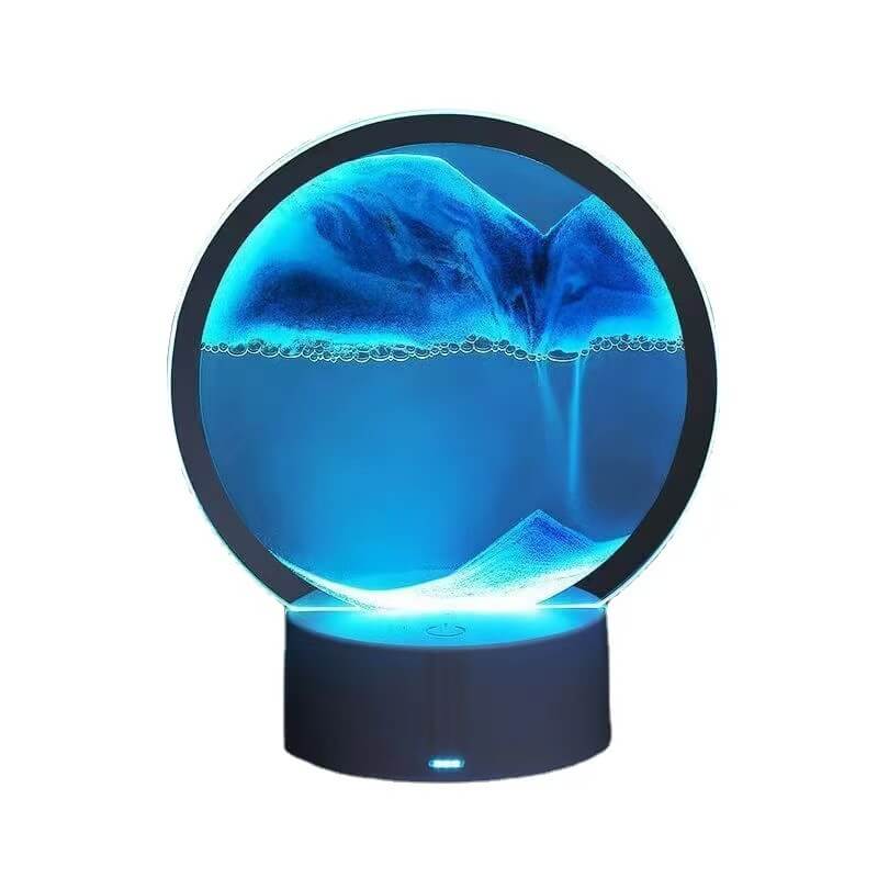 Mobie Flowing Sand Sphere Lamp Touch Control 7 Color Changing Light